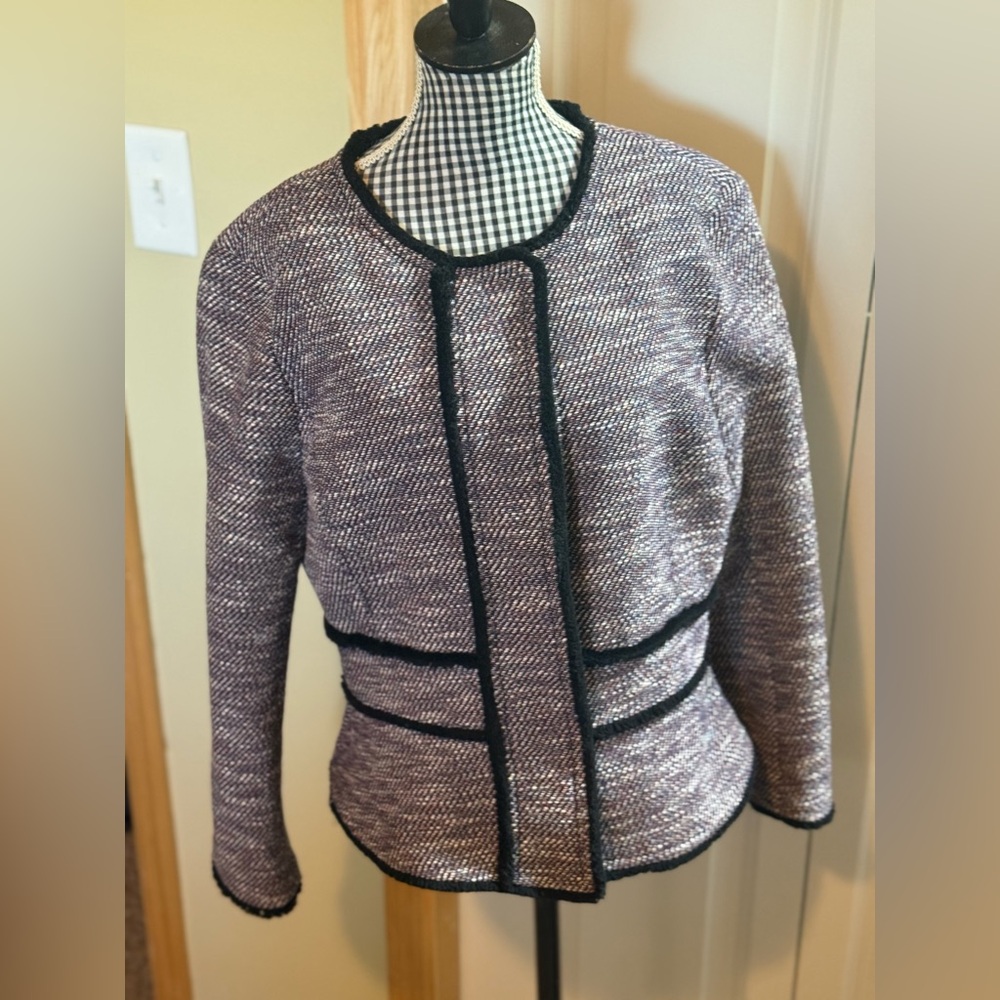 Banana Republic Multi Colored Tweed Jacket